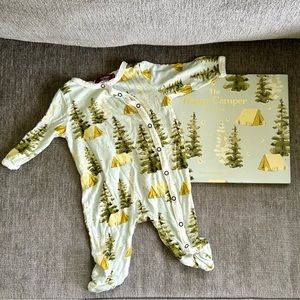 Milkbarn Bamboo “Happy Camper” Pajamas + Book